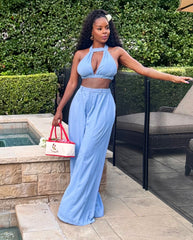 “Kristle” 2 Piece Denim Pant set